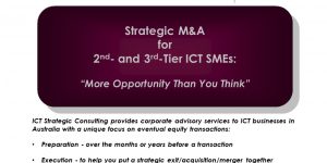 Brief: M&A for ICT SMEs